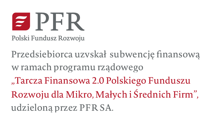 Polski Fundusz Rozwoju tekst + logo